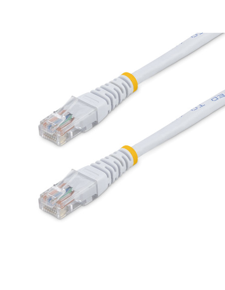 StarTech.com Cavo patch UTP Cat5e RJ45 modellato bianco da 15 m Cat 5e - Cavo patch da 15 m