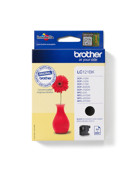 Brother LC121BK cartuccia d'inchiostro 1 pz Originale Nero