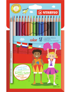 STABILO Matita colorata - color - Astuccio da 18 - Colori assortiti