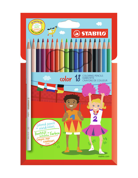 STABILO Matita colorata - color - Astuccio da 18 - Colori assortiti