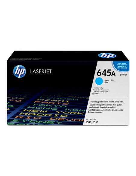 HP Cartuccia Toner originale ciano LaserJet 645A
