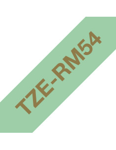Brother TZE-RM54 nastro per etichettatrice Oro su colore menta