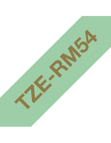 Brother TZE-RM54 nastro per etichettatrice Oro su colore menta