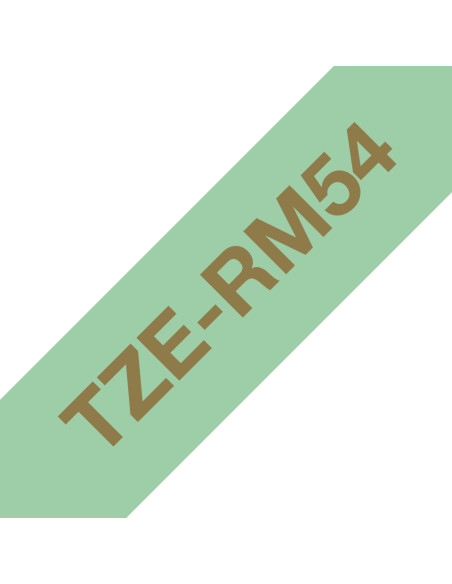 Brother TZE-RM54 nastro per etichettatrice Oro su colore menta