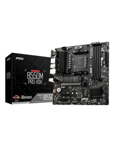 MSI B550M PRO-VDH scheda madre AMD B550 Socket AM4 micro ATX