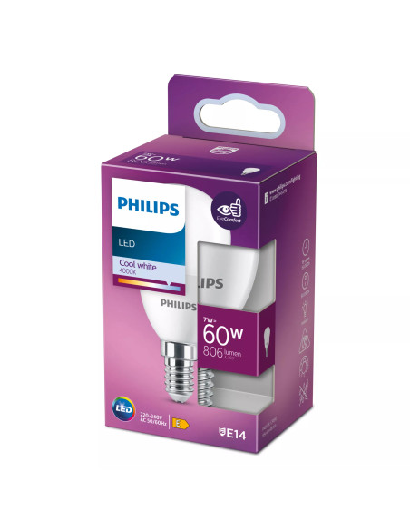 Philips Lampadina candela 60 W P48 E14