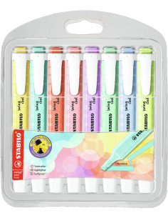 STABILO swing cool Pastel evidenziatore 8 pz Punta smussata Colori assortiti