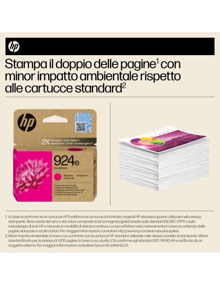 HP Cartuccia di inchiostro magenta originale 924e EvoMore