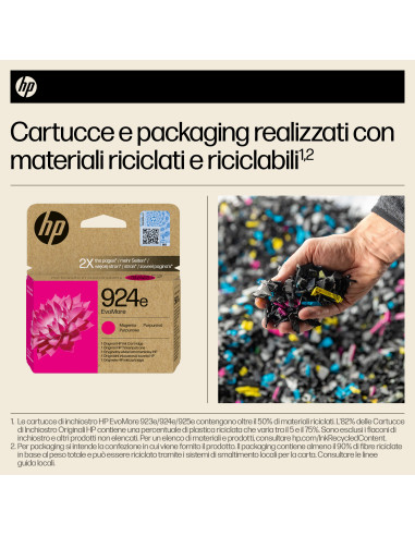 HP Cartuccia di inchiostro magenta originale 924e EvoMore