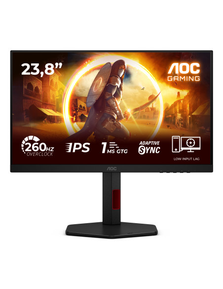 AOC G4 24G4ZR Monitor PC 60,5 cm (23.8") 1920 x 1080 Pixel Full HD LED Nero, Rosso