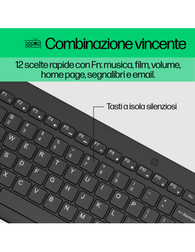 HP Combo mouse e tastiera wireless 330