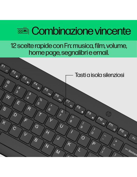 HP Combo mouse e tastiera wireless 330