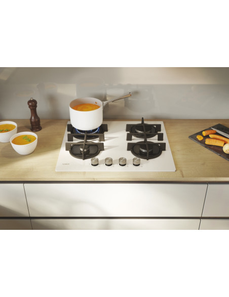 Candy Moderna CVG6BR4WTW Bianco Da incasso 60 cm Gas 4 Fornello(i)