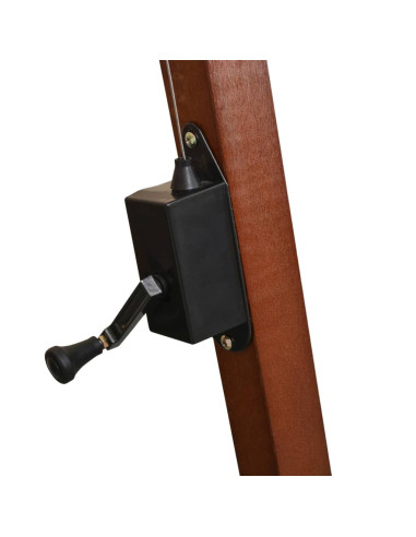 Ombrellone a Sbalzo Grigio Talpa 3,5x2,9 m Palo Abete Massello