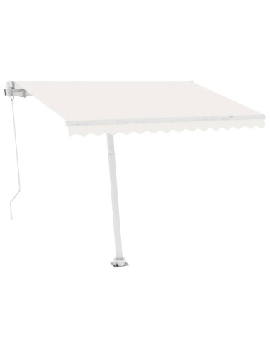 Tenda Automatica con Sensore Vento e LED 300x250 cm Crema