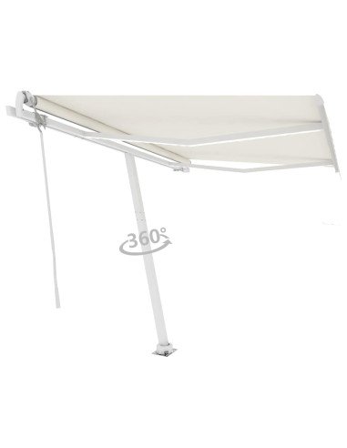 Tenda Automatica con Sensore Vento e LED 300x250 cm Crema