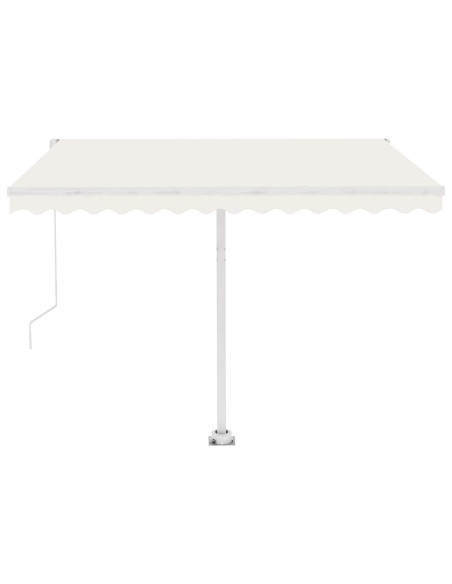 Tenda Automatica con Sensore Vento e LED 300x250 cm Crema