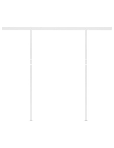 Tenda Automatica con Sensore Vento e LED 3x2,5 m Blu Bianca