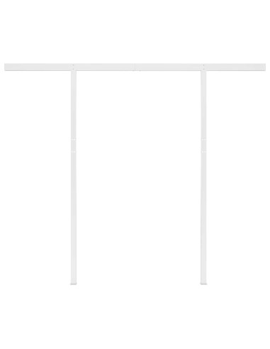 Tenda Automatica con Sensore Vento e LED 3x2,5 m Crema