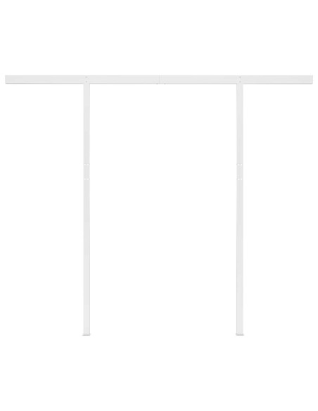 Tenda Automatica con Sensore Vento e LED 3x2,5 m Crema