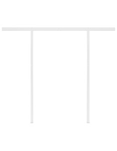Tenda Automatica Sensore Vento LED 3x2,5 m Gialla Bianca 2