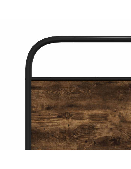 Testiera di Ricambio Rovere Fumo 150 cm in Acciaio e Legno Multistrato