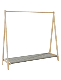 Appendiabiti con Ripiani 106x34x102 cm in Bambù