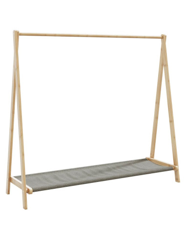 Appendiabiti con Ripiani 106x34x102 cm in Bambù