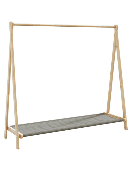 Appendiabiti con Ripiani 106x34x102 cm in Bambù