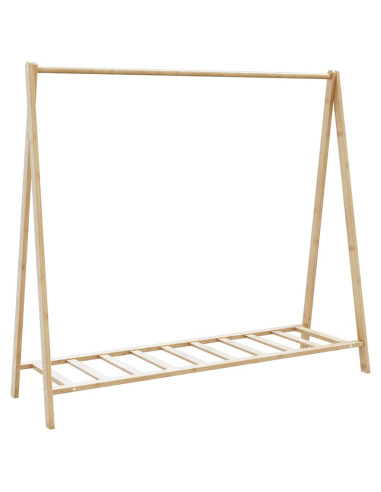 Appendiabiti con Ripiani 106x34x102 cm in Bambù