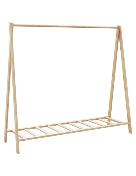 Appendiabiti con Ripiani 106x34x102 cm in Bambù
