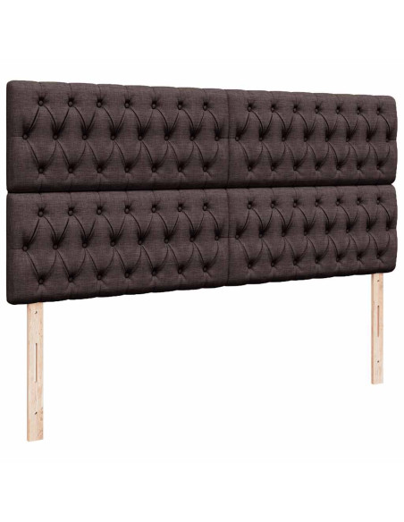 Struttura Letto Pouf con Materassi 200x200 cm in Tessuto