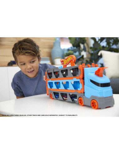 Hot Wheels City HW Camion 2in1 Trasport+Pista