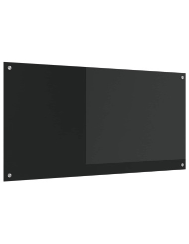 Rivestimento da Cucina Nero 120 x 60 cm vetro temperato