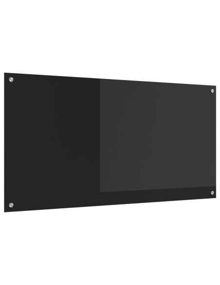 Rivestimento da Cucina Nero 120 x 60 cm vetro temperato