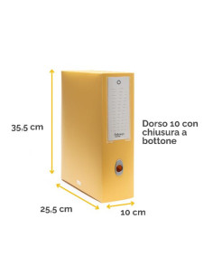 SCATOLA PROGETTO HOLOS D10 GIALLO