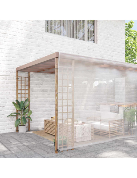 Telo con Occhielli Trasparente 12 x 12 m Polietilene