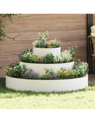 Vaso da giardino Bianco 120 x 120 x 20 cm