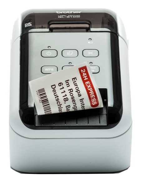 Brother QL-810W stampante per etichette (CD) Termica diretta A colori 300 x 600 DPI 176 mm/s Con cavo e senza cavo DK Wi-Fi
