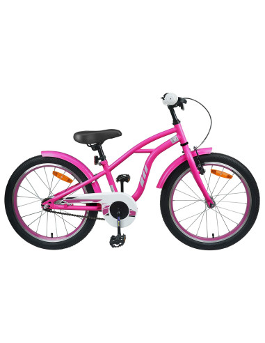 Bicicletta per Bambini 22 Pollici 7-12 Rosa scuro