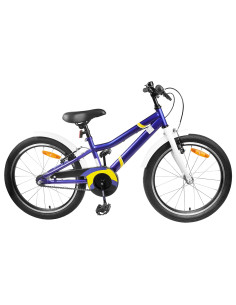 Bicicletta per Bambini 24 Pollici per 8-12 anni Blu e bianco
