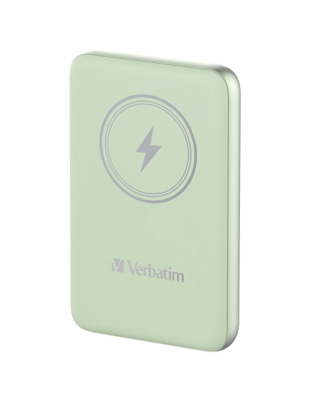 Verbatim Charge 'n' Go Polimeri di litio (LiPo) 10000 mAh Carica wireless Verde