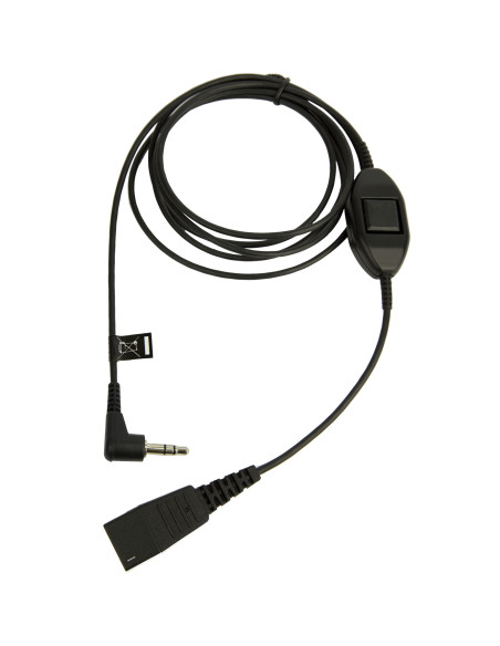 Jabra 8735-019 cavo audio 0,5 m QD 3.5mm Nero