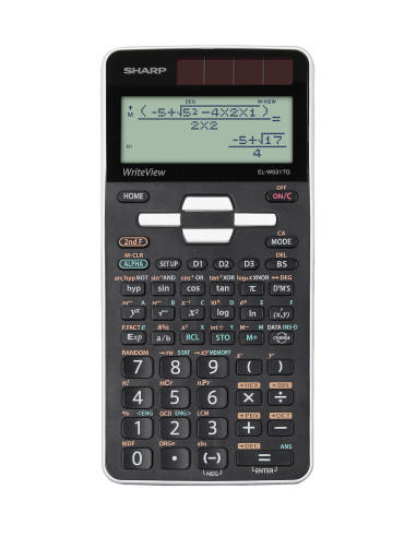 Sharp SH-ELW531TG calcolatrice Tasca Calcolatrice con display Nero, Bianco