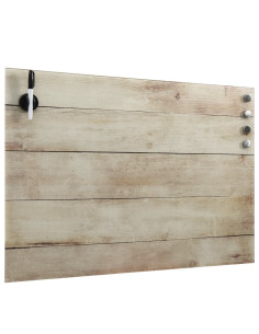 Lavagna Magnetica a Parete in Vetro 60x40 cm