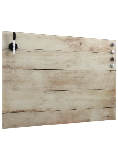 Lavagna Magnetica a Parete in Vetro 60x40 cm