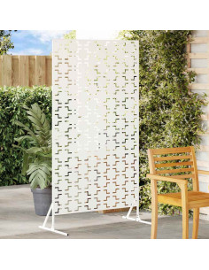Schermo per Privacy Bianco 100 x 50 x 180 cm Acciaio
