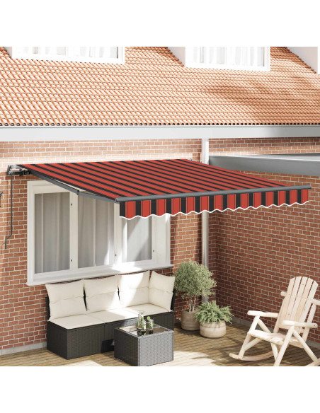 Tenda Retrattile arancione e marrone 300 x 250 cm