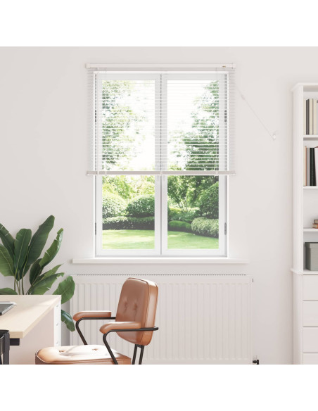 Tenda Veneziana Regolabile Bianco 150 x 90 cm PVC
