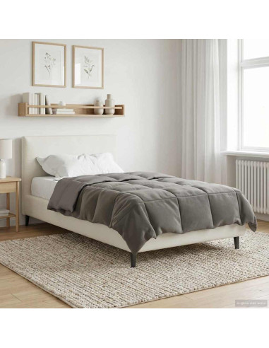 Duvet Estivo Trapuntato Grigio chiaro 140 x 220 cm Microfibra